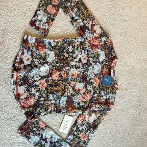 Floral Long Sleeve Top - brand new never worn- sheer